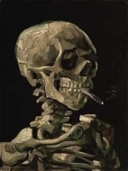 Van Gogh - Teschio di uno scheletro con sigaretta accesa